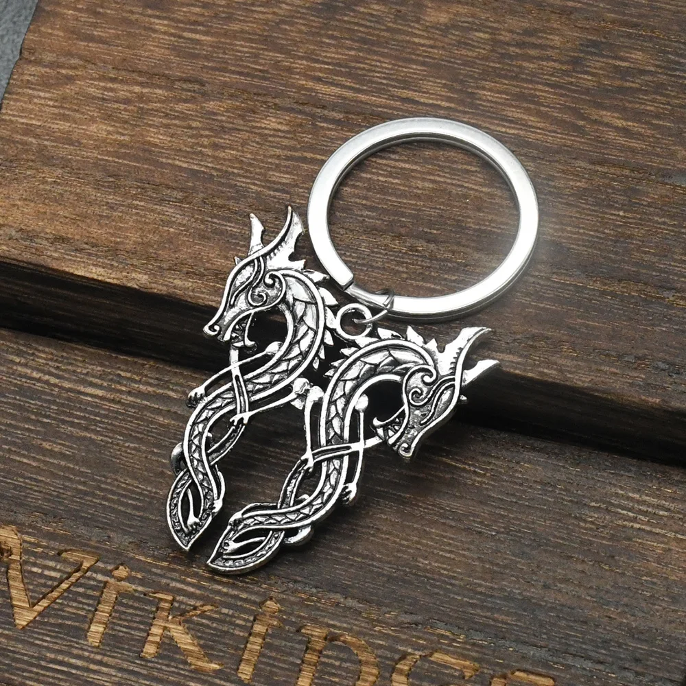 Fashion Alloy Keychain Vintage Dragon Pendants Keyring Retro Jewelry Car Key Chain Bag Charms Decoration Souvenir For Men Gift Fashion Alloy Keychain Vintage Dragon Pendants Keyring Retro Jewelry Car Key Chain Bag Charms Decoration Souvenir For Men Gift