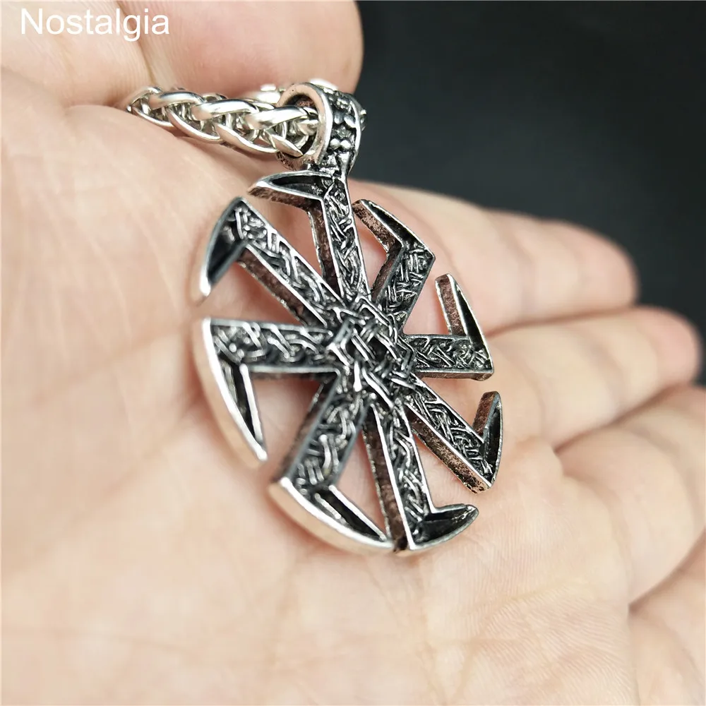 Slavic Kolovrat Amulet Pendant Pagan Sunfiower Talisman Norse Jewelry Necklace & Pendants Slavic Symbol Necklace Freeship Slavic Kolovrat Amulet Pendant Pagan Sunfiower Talisman Norse Jewelry Necklace & Pendants Slavic Symbol Necklace Freeship