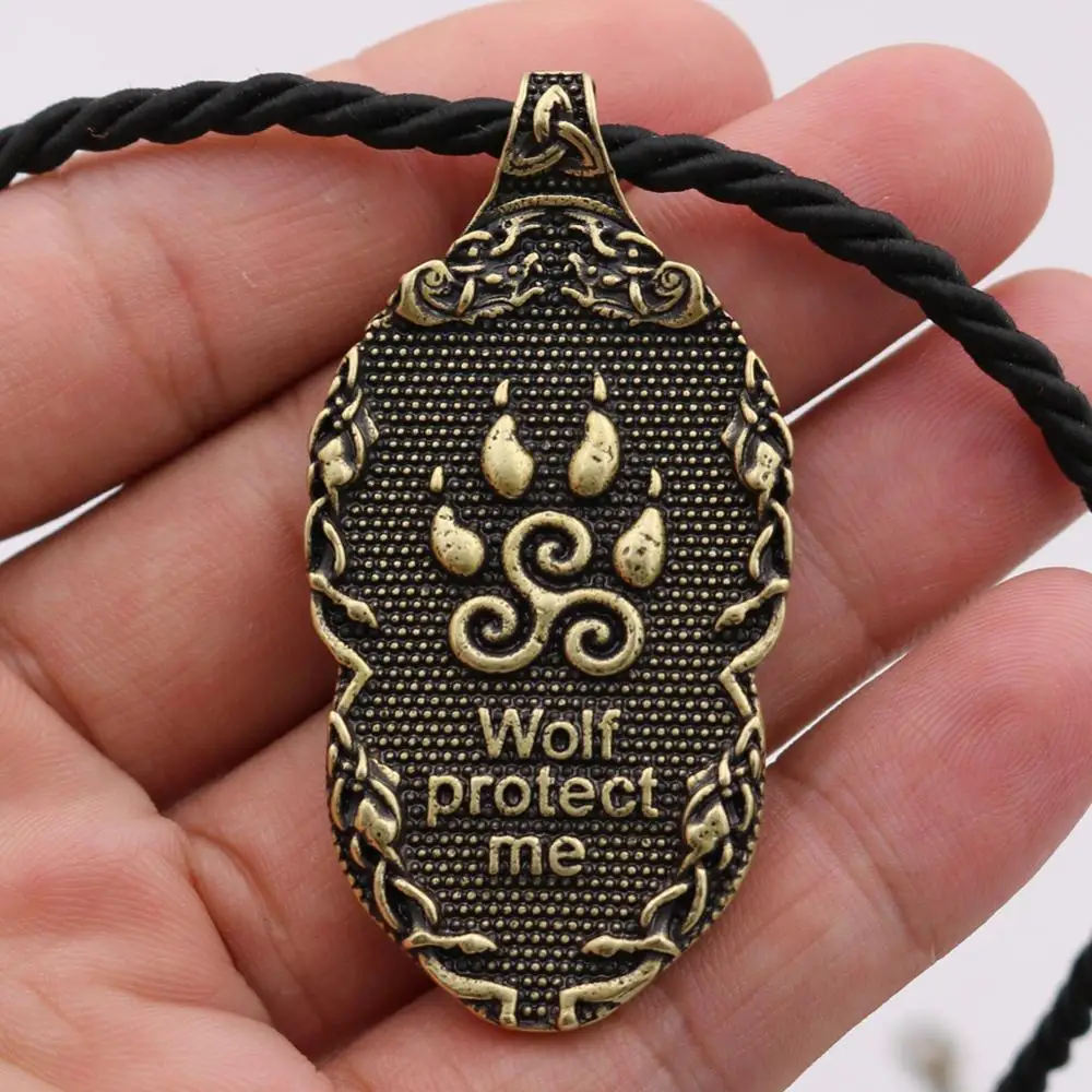 Wolf Paw Triskelion Triskele Valknut Symbol Amulet Viking odin wolf head Necklace Men Wolf Protect Me Talisman Jewelry Wolf Paw Triskelion Triskele Valknut Symbol Amulet Viking odin wolf head Necklace Men Wolf Protect Me Talisman Jewelry