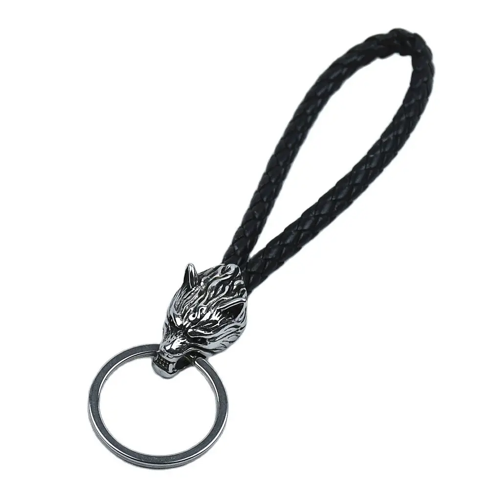 Odin's Wolf Keyring Stainless Steel Vikings wolf Amulet Pendant Mens Keychain Never Fade Scandinavian Jewelry Odin's Wolf Keyring Stainless Steel Vikings wolf Amulet Pendant Mens Keychain Never Fade Scandinavian Jewelry