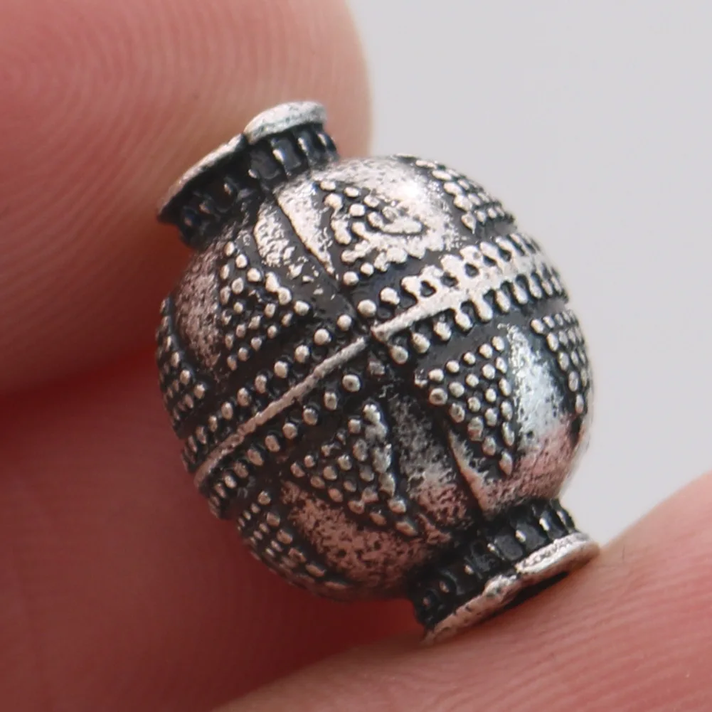 1pcs Small Hole Vintage Norse Slavic Lunula Viking Beads For Women Bracelet Necklace Jewelry Making Slavs Ethnic Craft