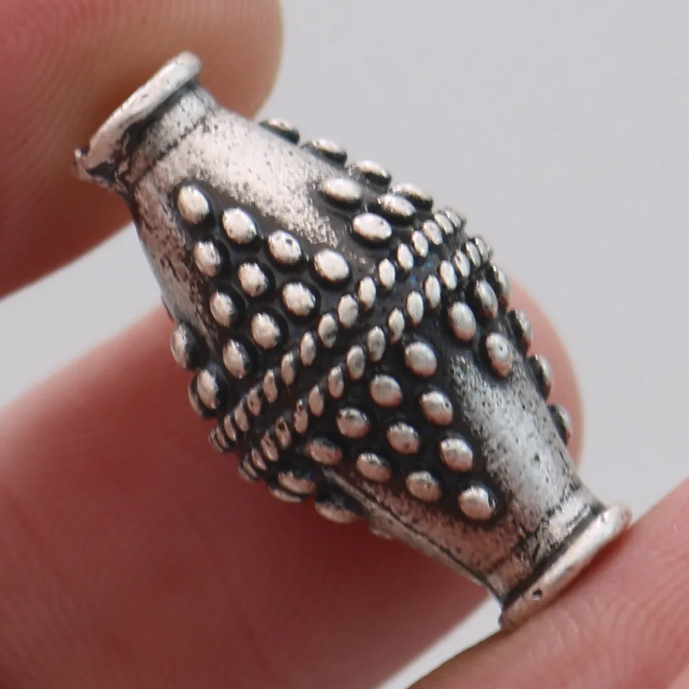 1pcs Small Hole Vintage Norse Slavic Lunula Viking Beads For Women Bracelet Necklace Jewelry Making Slavs Ethnic Craft 1pcs Small Hole Vintage Norse Slavic Lunula Viking Beads For Women Bracelet Necklace Jewelry Making Slavs Ethnic Craft