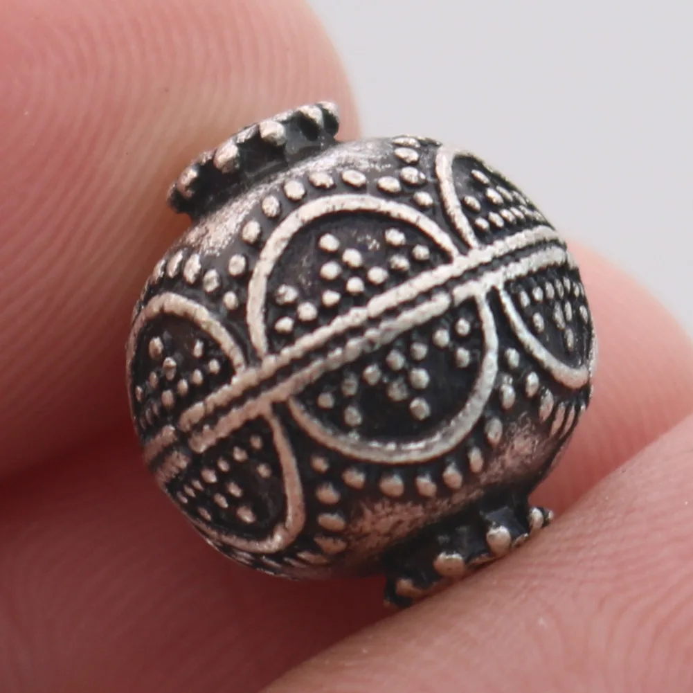 1pcs Small Hole Vintage Norse Slavic Lunula Viking Beads For Women Bracelet Necklace Jewelry Making Slavs Ethnic Craft 1pcs Small Hole Vintage Norse Slavic Lunula Viking Beads For Women Bracelet Necklace Jewelry Making Slavs Ethnic Craft