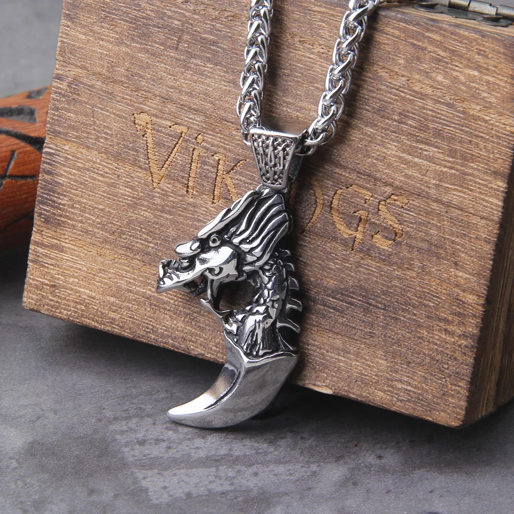Dragon Claw Pendant Retro Ethnic Punk Beast Claw Necklace Personality Men’s Bike Riding Party Leisure Jewelry Accessories Dragon Claw Pendant Retro Ethnic Punk Beast Claw Necklace Personality Men's Bike Riding Party Leisure Jewelry Accessories