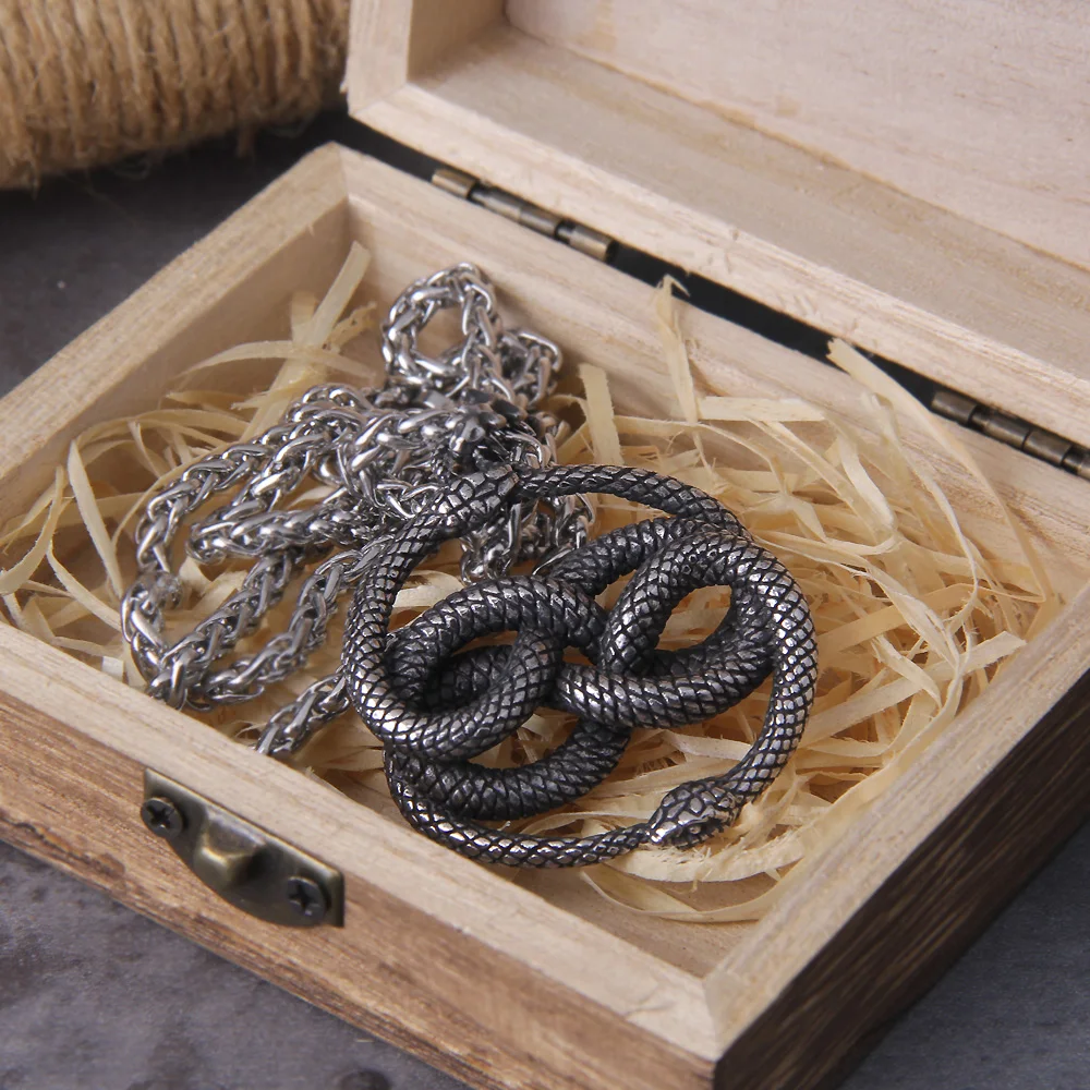 Viper School Snake Necklace for Women, Serpent Pendant, Amulet, Magic, Gothic, Pagan Jewelry