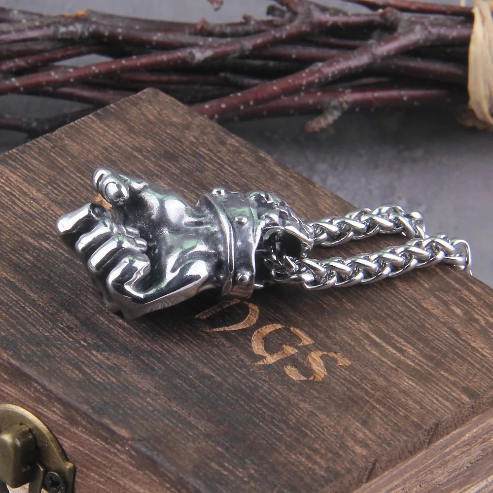 stainless steel Gothic Pendants Fist Necklace Cool Street Style Necklaces For Men Collar Hombre Neck Chains Punk Jewelry Gift stainless steel Gothic Pendants Fist Necklace Cool Street Style Necklaces For Men Collar Hombre Neck Chains Punk Jewelry Gift