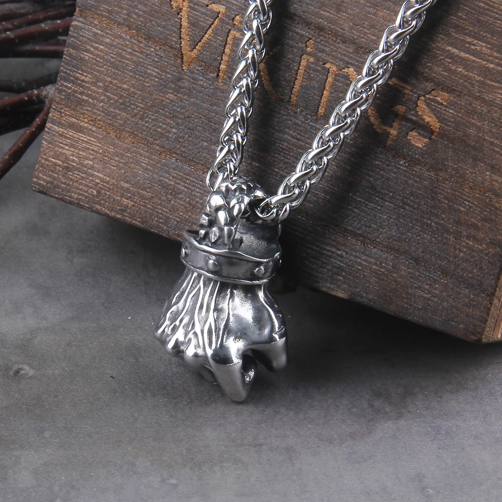 stainless steel Gothic Pendants Fist Necklace Cool Street Style Necklaces For Men Collar Hombre Neck Chains Punk Jewelry Gift stainless steel Gothic Pendants Fist Necklace Cool Street Style Necklaces For Men Collar Hombre Neck Chains Punk Jewelry Gift