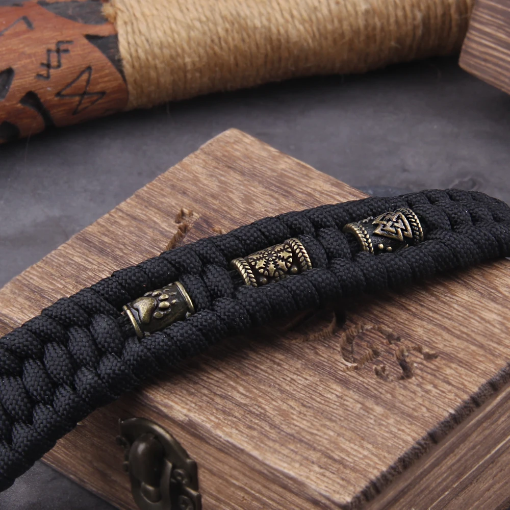 Never Fade Rock Viking Wolf Bracelet Men's handmade cord Wolf Bead Punk Bracelets Biker Jewelry Never Fade Rock Viking Wolf Bracelet Men's handmade cord Wolf Bead Punk Bracelets Biker Jewelry