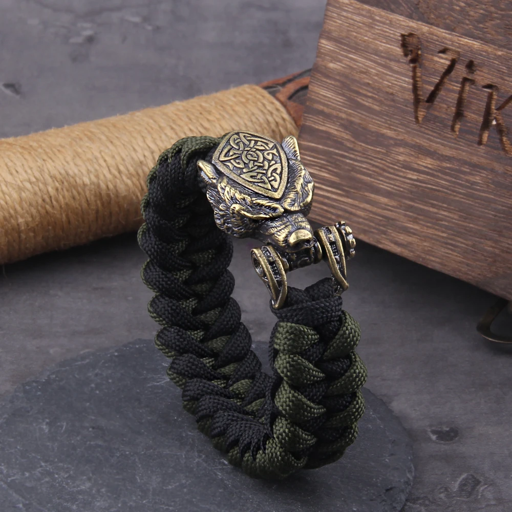 Never Fade Rock Viking Wolf Bracelet Men’s handmade cord Wolf Bead Punk Bracelets Biker Jewelry Never Fade Rock Viking Wolf Bracelet Men's handmade cord Wolf Bead Punk Bracelets Biker Jewelry