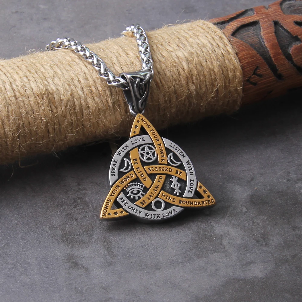 norse viking odin trinity pendant necklace for men stainless steel vintage letter viking necklace amulet jewelry with wooden box norse viking odin trinity pendant necklace for men stainless steel vintage letter viking necklace amulet jewelry with wooden box