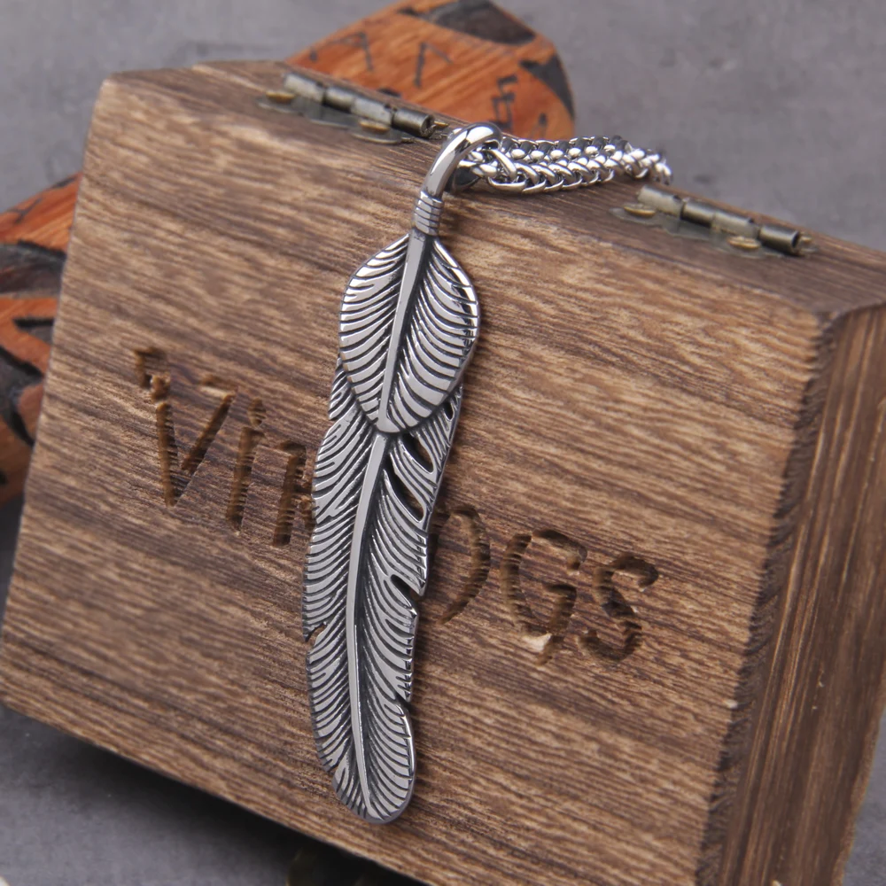Charms Feather Antique Silver Color Big Feather Charms For Jewelry Making Charms Feather Jewelry Findings DIY with box