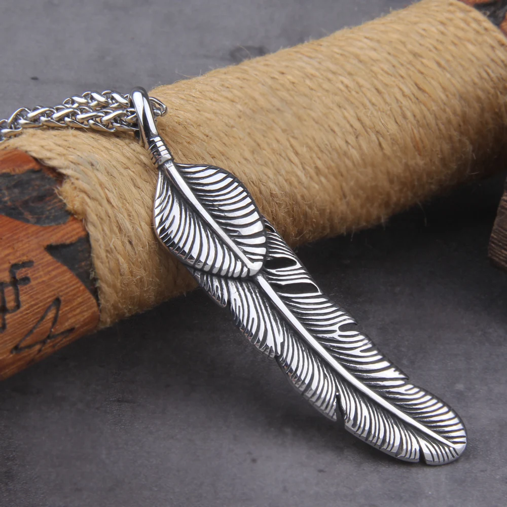 Charms Feather Antique Silver Color Big Feather Charms For Jewelry Making Charms Feather Jewelry Findings DIY with box