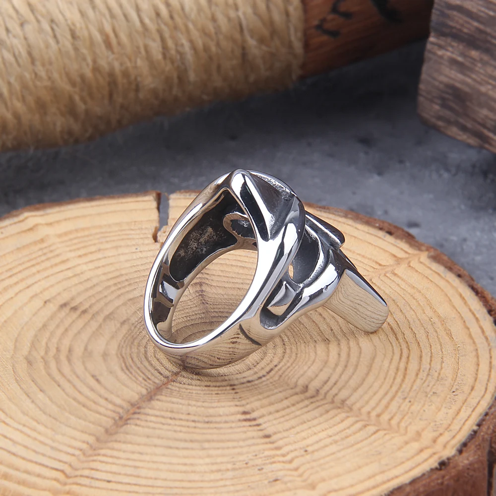 Vintage Classic MF Doom Mask Ring for Men Women 316L Stainless Steel Fashion Skull Rings Biker Amulet Jewelry Gifts Wholesale Vintage Classic MF Doom Mask Ring for Men Women 316L Stainless Steel Fashion Skull Rings Biker Amulet Jewelry Gifts Wholesale
