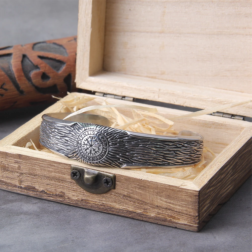 Rock Nordic Viking Celtic Knot Cuff Bangles Bracelets for Men,Solid Stainless Steel Amulet Protection Wristband Gift Jewelry Rock Nordic Viking Celtic Knot Cuff Bangles Bracelets for Men,Solid Stainless Steel Amulet Protection Wristband Gift Jewelry