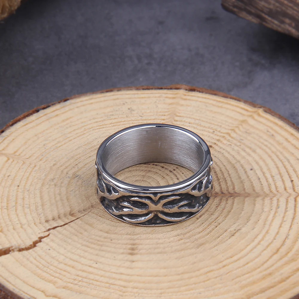 Yggdrasil Viking Ring – Celtic Knot Stainless Steel Amulet Yggdrasil Viking Ring – Celtic Knot Stainless Steel Amulet