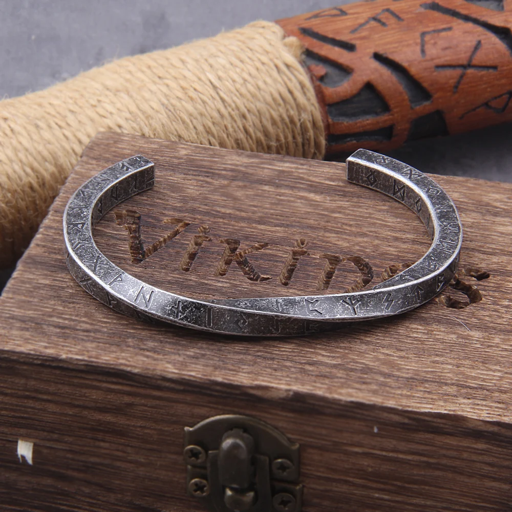 Vintage Mobius Bracelet – Stainless Steel Viking Rune Cuff for Men & Women Vintage Mobius Bracelet – Stainless Steel Viking Rune Cuff for Men & Women
