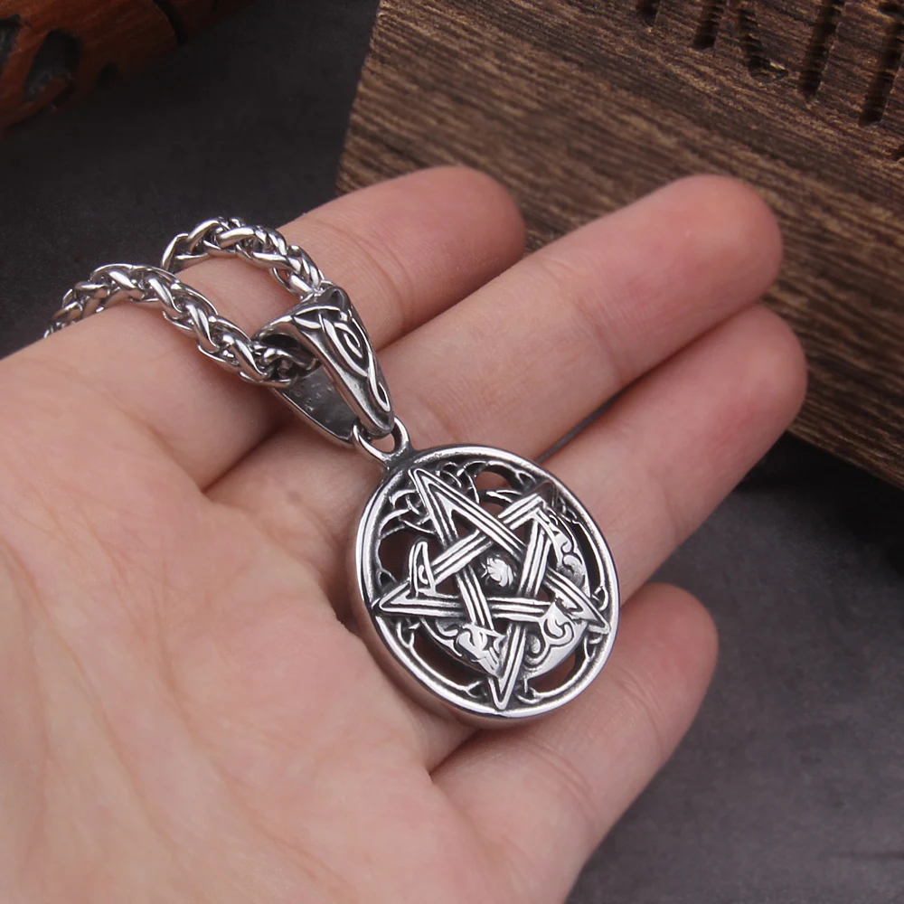 Celtic Pentagram Necklace – Witchcraft Amulet Pendant for Men & Women Celtic Pentagram Necklace – Witchcraft Amulet Pendant for Men & Women