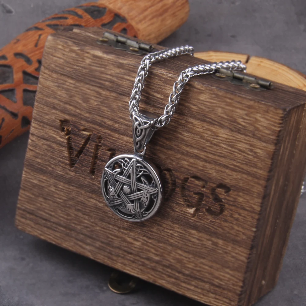 Celtic Pentagram Necklace – Witchcraft Amulet Pendant for Men & Women Celtic Pentagram Necklace – Witchcraft Amulet Pendant for Men & Women