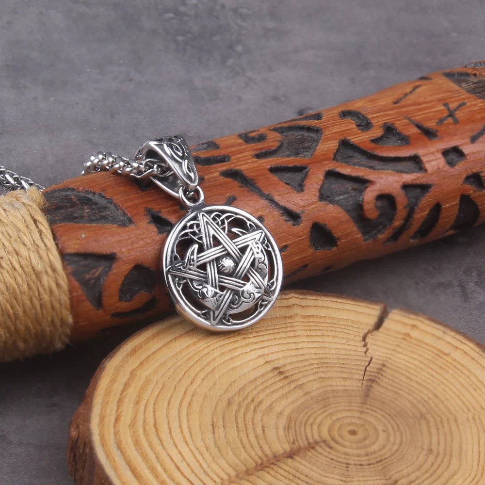 Celtic Pentagram Necklace – Witchcraft Amulet Pendant for Men & Women Celtic Pentagram Necklace – Witchcraft Amulet Pendant for Men & Women
