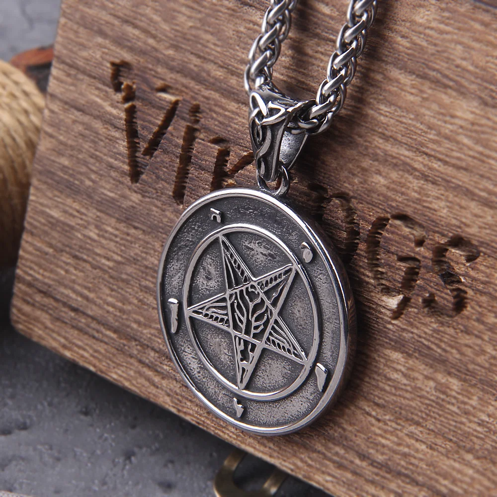 Lucifer Sigil Pendant – Men’s Stainless Steel Satanic Necklace Lucifer Sigil Pendant – Men's Stainless Steel Satanic Necklace