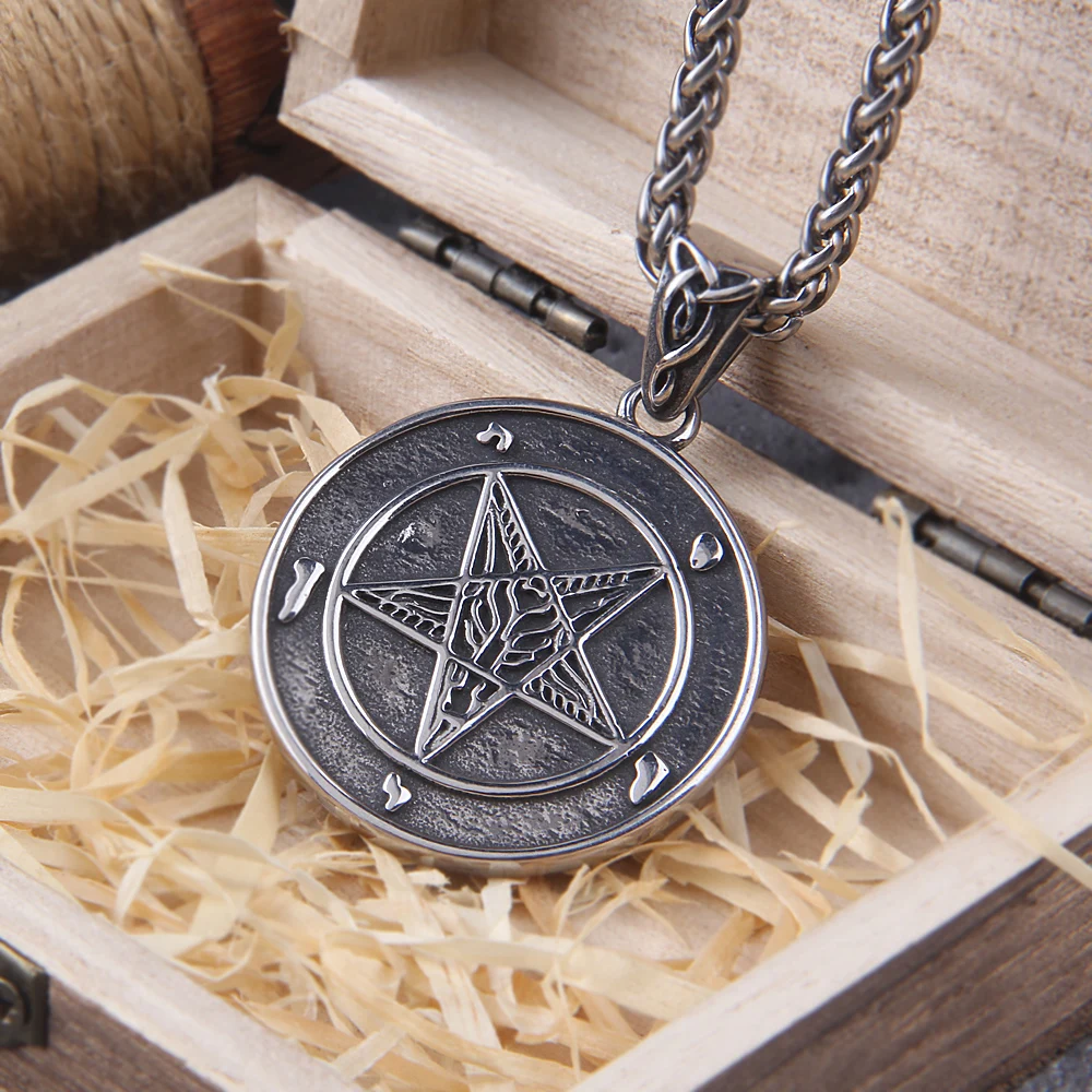 Lucifer Sigil Pendant – Men’s Stainless Steel Satanic Necklace Lucifer Sigil Pendant – Men's Stainless Steel Satanic Necklace
