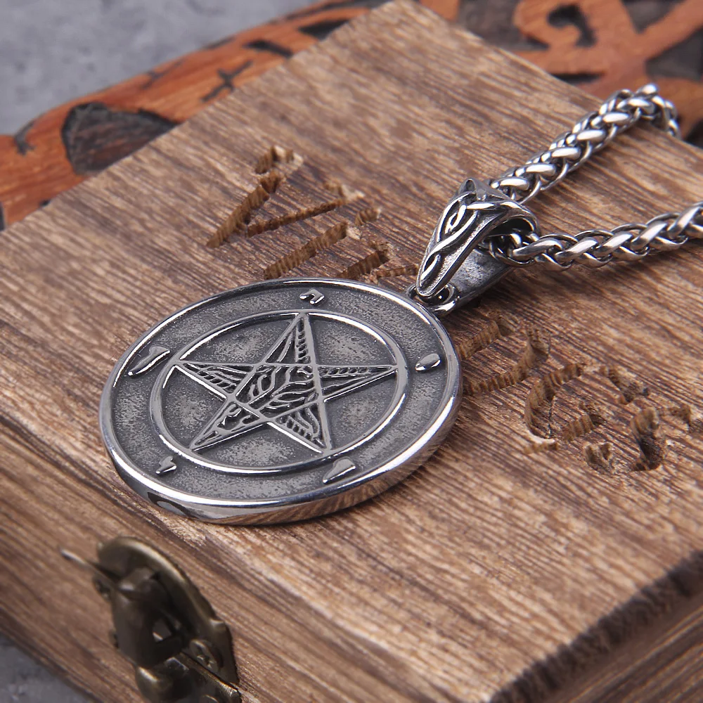 Lucifer Sigil Pendant – Men's Stainless Steel Satanic Necklace Lucifer Sigil Pendant – Men's Stainless Steel Satanic Necklace
