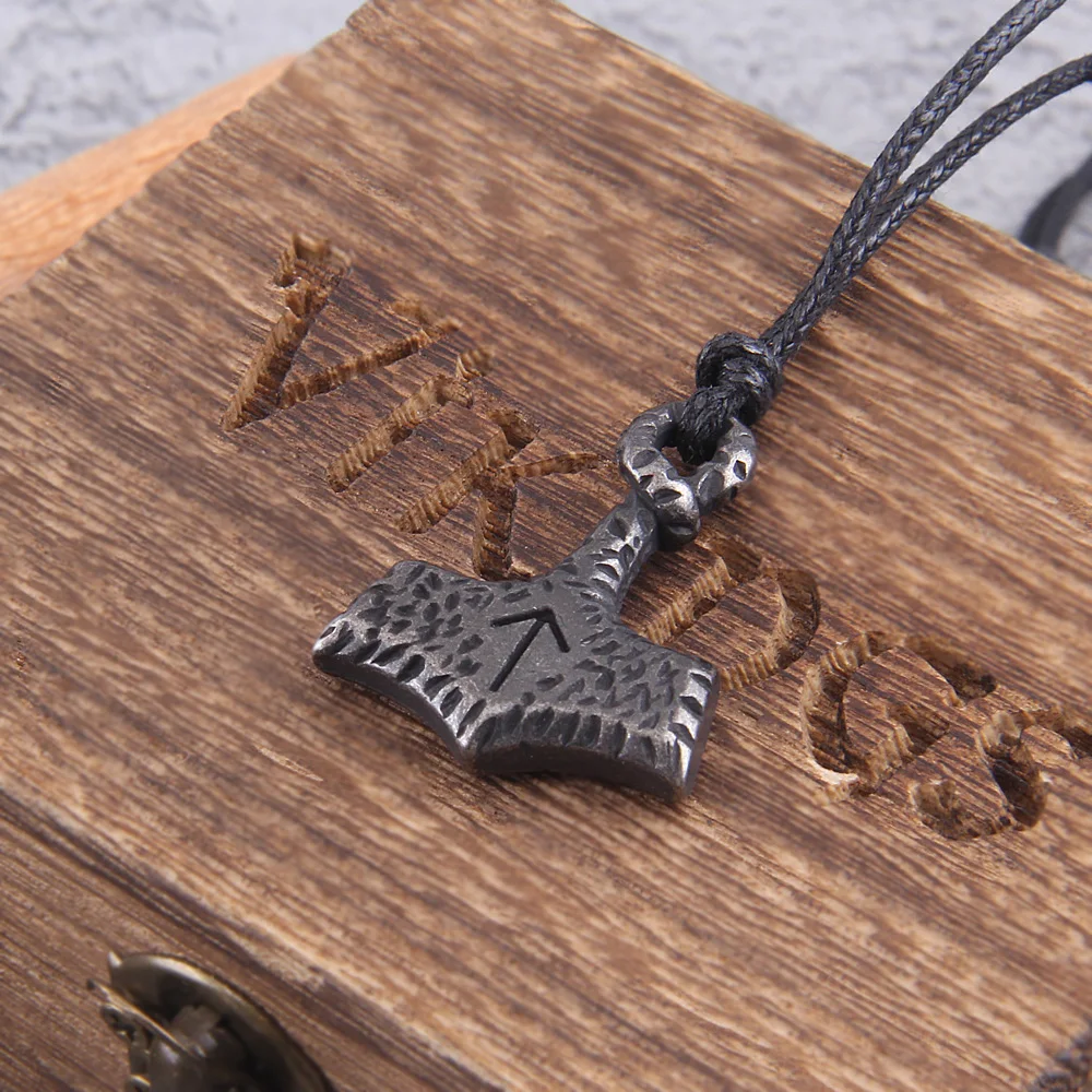 Thor Hammer Pendant – Viking Mjolnir Necklace for Men