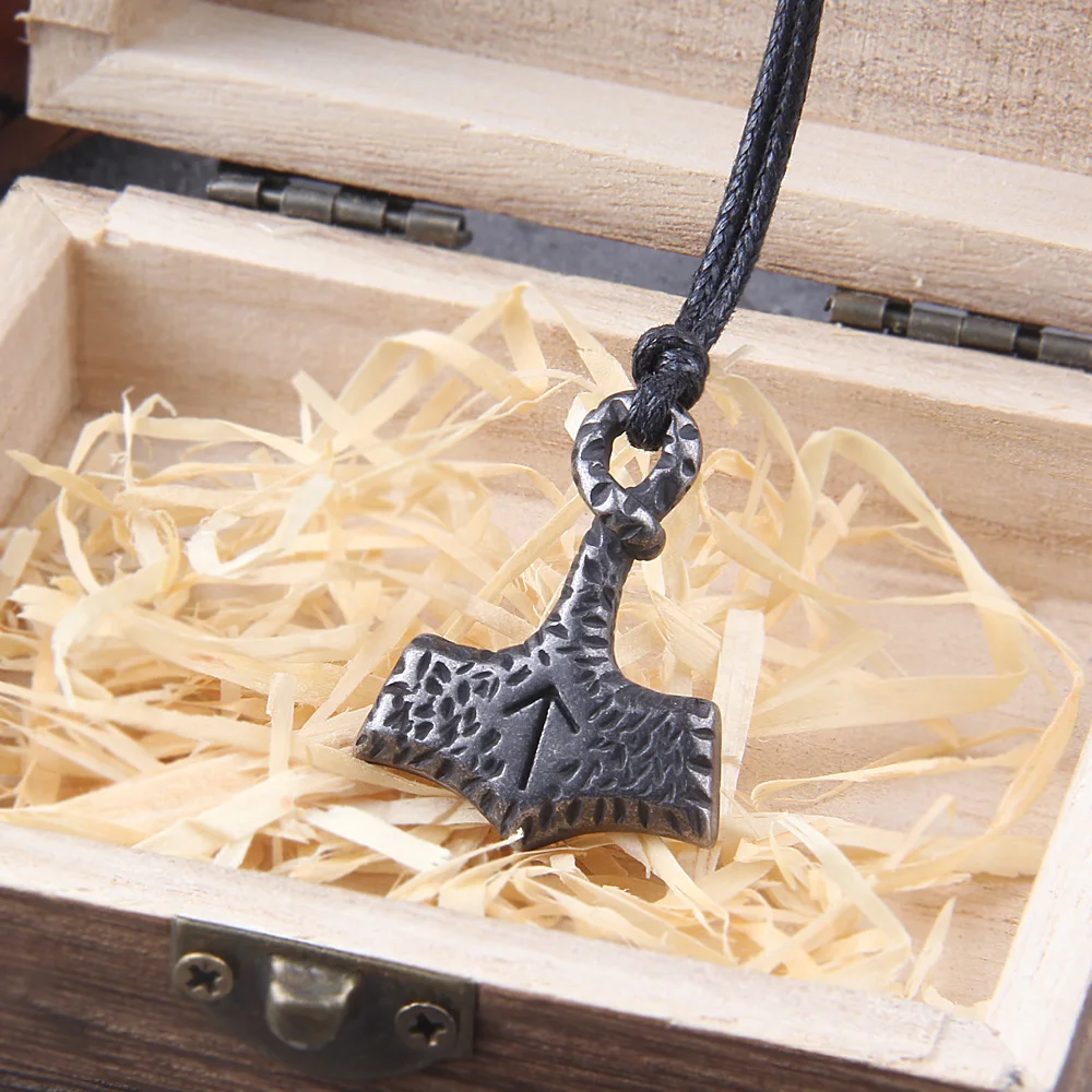 Thor Hammer Pendant – Viking Mjolnir Necklace for Men