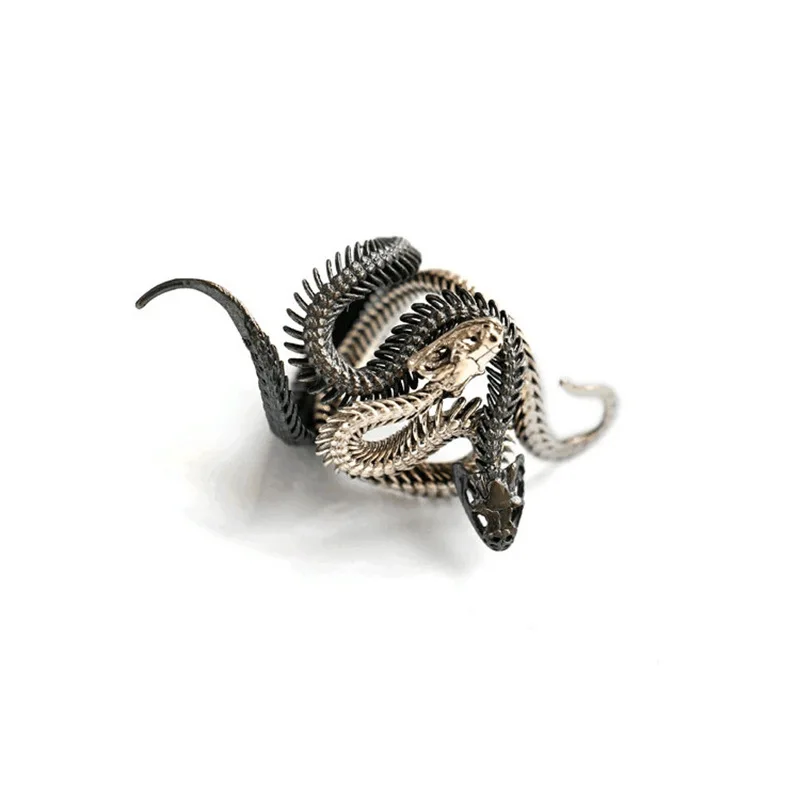 Gothic Snake Ring – Black Mamba Dragon Head Adjustable Band Gothic Snake Ring – Black Mamba Dragon Head Adjustable Band