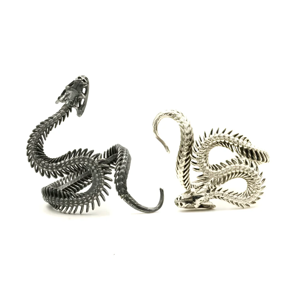 Gothic Snake Ring – Black Mamba Dragon Head Adjustable Band Gothic Snake Ring – Black Mamba Dragon Head Adjustable Band