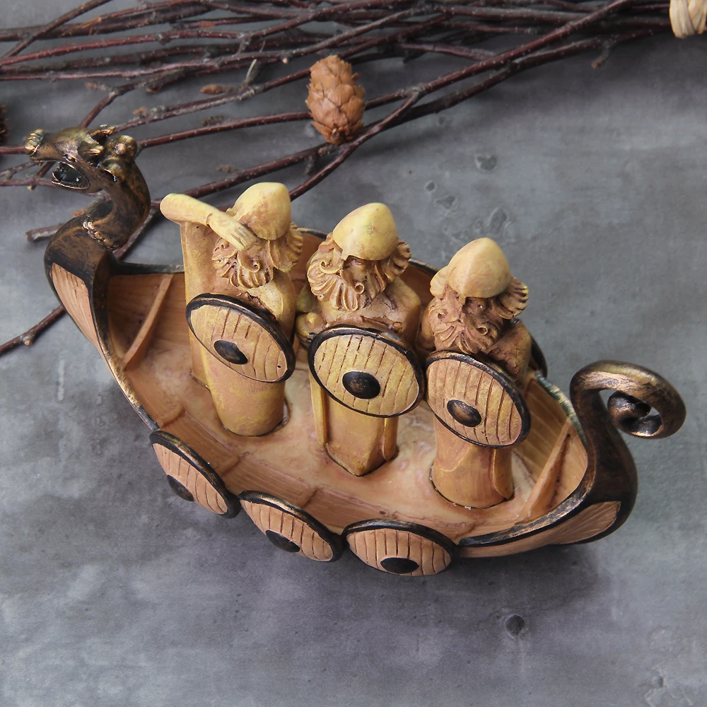 Viking Dragon Boat – Norse Resin Gift with Detail | RunicSoul Viking Dragon Boat – Norse Resin Gift with Detail | RunicSoul