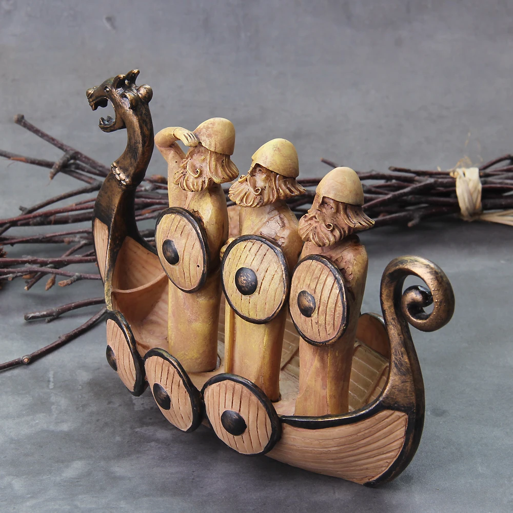 Viking Dragon Boat – Norse Resin Gift with Detail | RunicSoul Viking Dragon Boat – Norse Resin Gift with Detail | RunicSoul