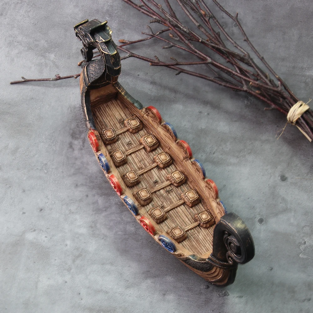 Viking Dragon Boat – Norse Resin Gift with Detail | RunicSoul Viking Dragon Boat – Norse Resin Gift with Detail | RunicSoul