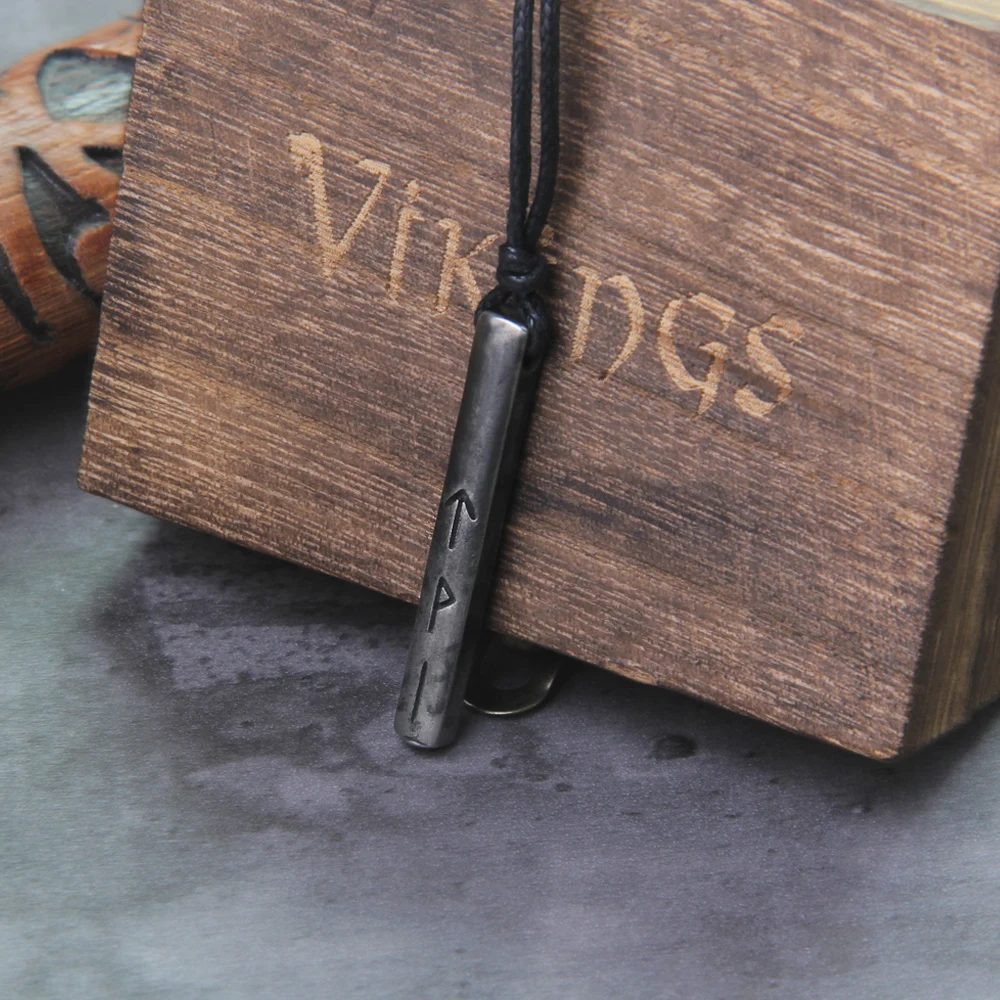 Norse Mythology Symbols Necklace – Viking Rune Amulet Pendant