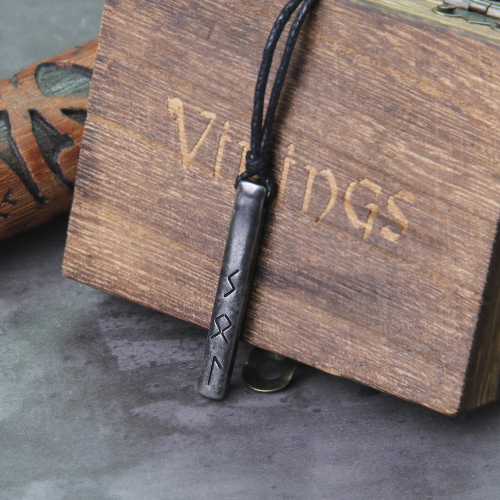 Norse Mythology Symbols Necklace – Viking Rune Amulet Pendant