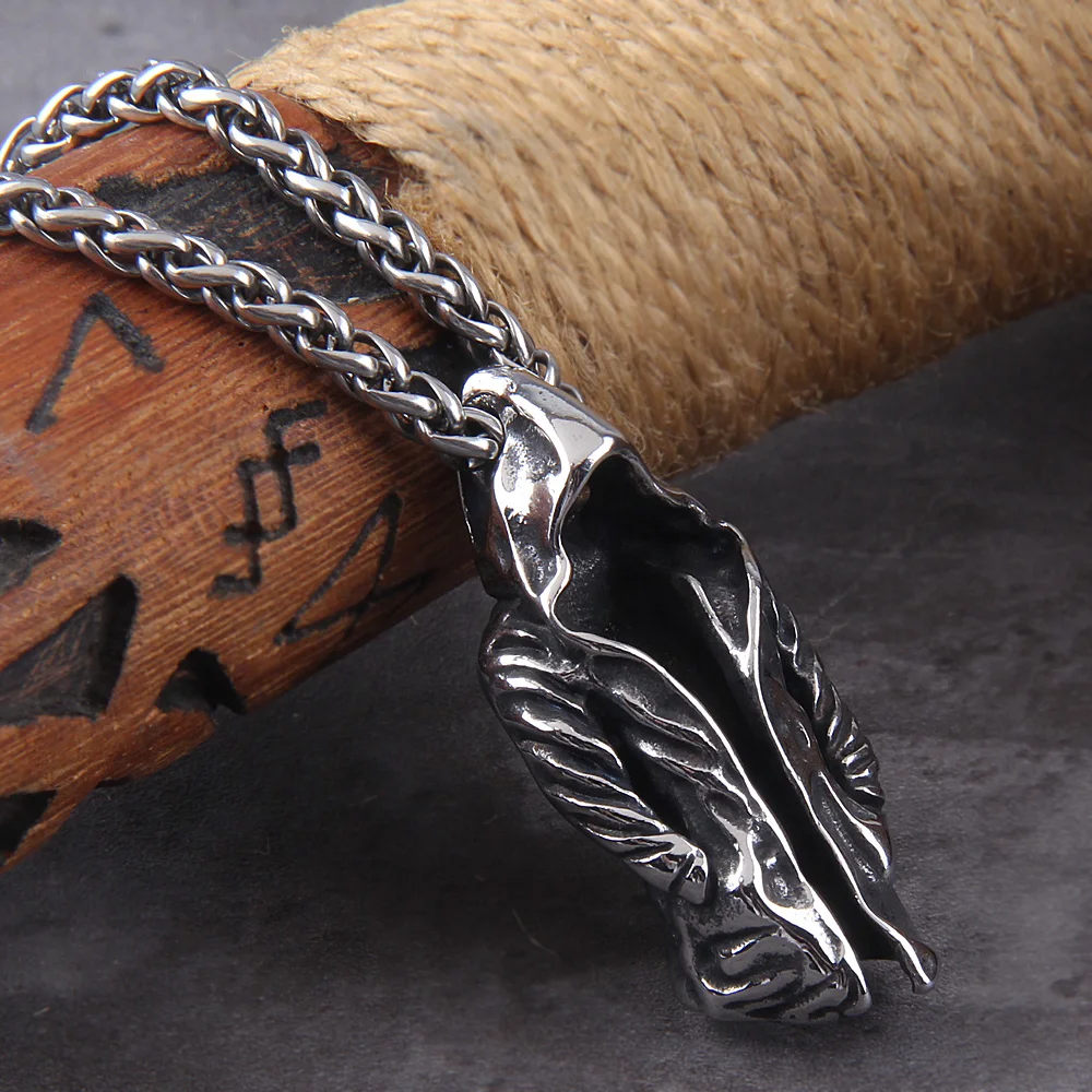 Assassin Cloak Pendant – Punk Stainless Steel Necklace for Men