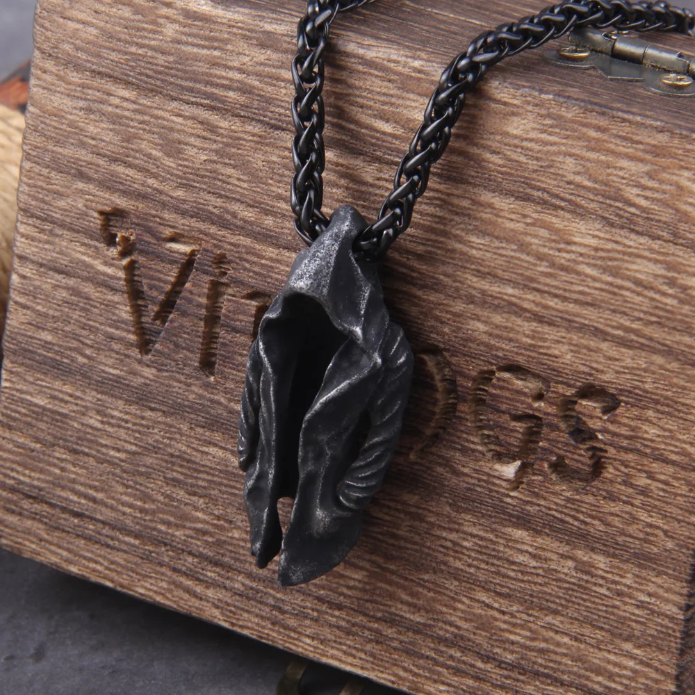 Assassin Cloak Pendant – Punk Stainless Steel Necklace for Men Assassin Cloak Pendant – Punk Stainless Steel Necklace for Men