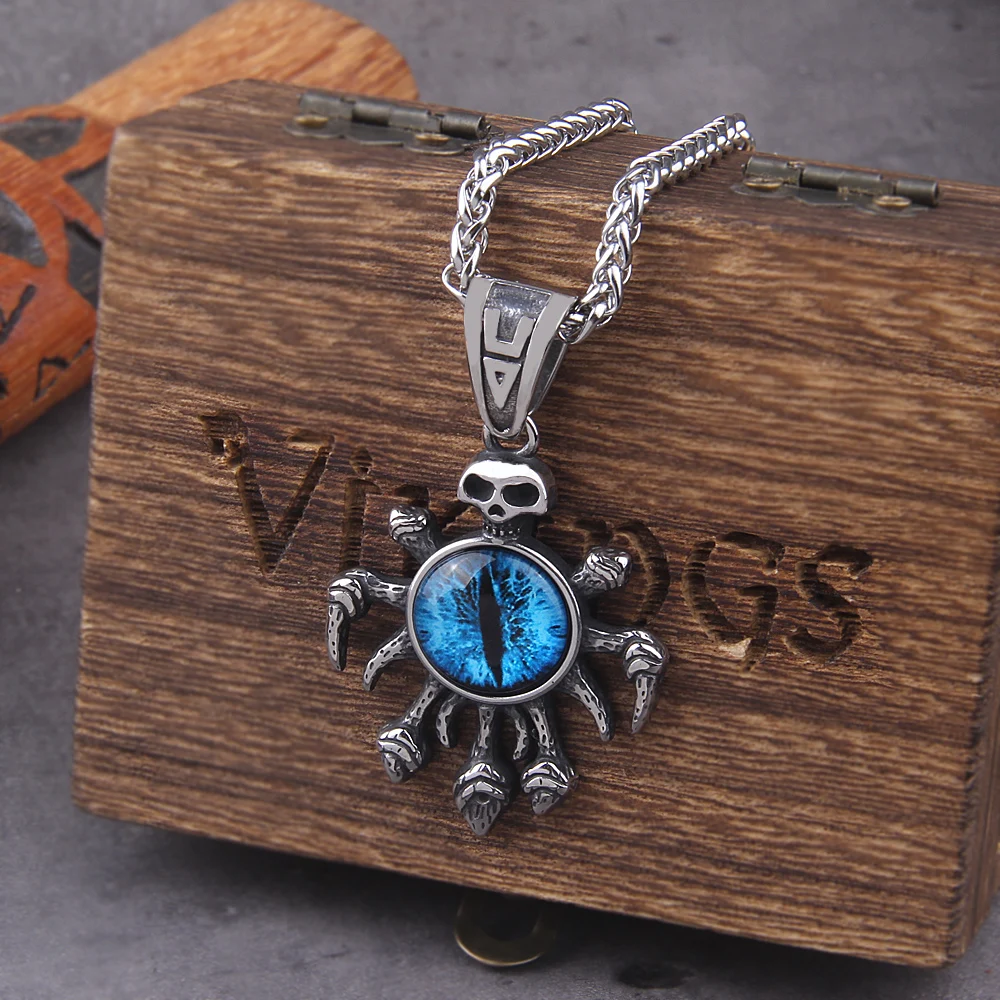 Dragon Eye Necklace – Gothic Glass Pendant for Men & Women Dragon Eye Necklace – Gothic Glass Pendant for Men & Women