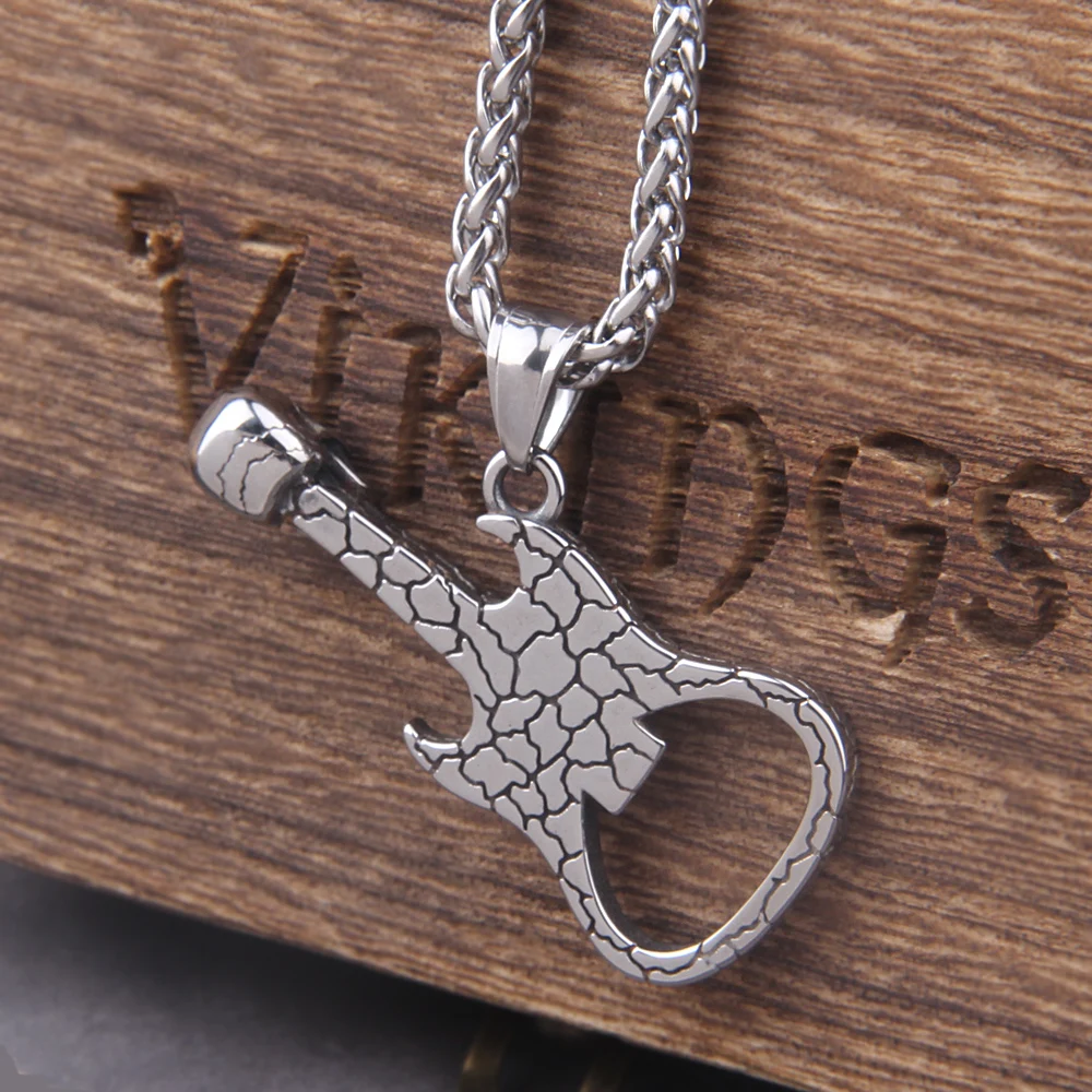 Classic Rock Guitar Pendant Necklace – 316L Stainless Steel Music Festival Jewelry for Men & Women Classic Rock Guitar Pendant Necklace – 316L Stainless Steel Music Festival Jewelry for Men & Women