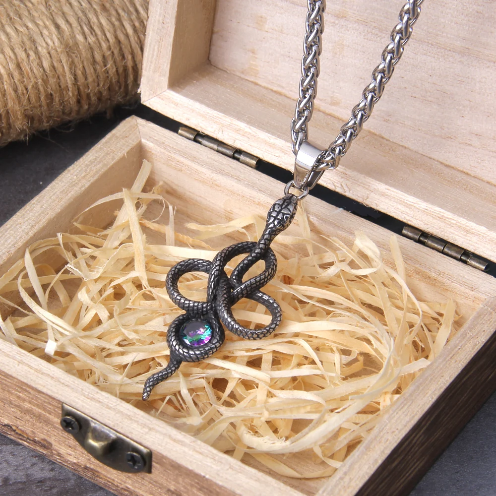 Viper Snake Pendant Necklace – Gothic Serpent Amulet for Women Viper Snake Pendant Necklace – Gothic Serpent Amulet for Women