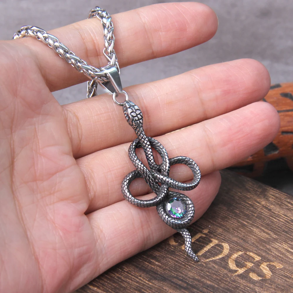 Viper Snake Pendant Necklace – Gothic Serpent Amulet for Women Viper Snake Pendant Necklace – Gothic Serpent Amulet for Women