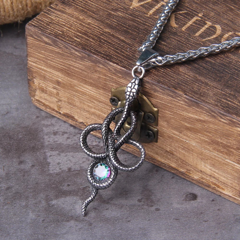 Viper Snake Pendant Necklace – Gothic Serpent Amulet for Women Viper Snake Pendant Necklace – Gothic Serpent Amulet for Women
