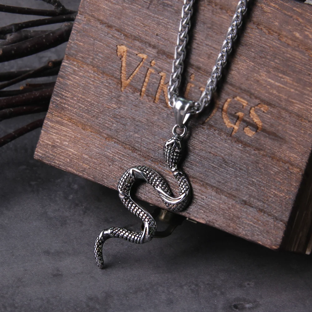 Viper Snake Pendant Necklace – Gothic Serpent Amulet for Women Viper Snake Pendant Necklace – Gothic Serpent Amulet for Women