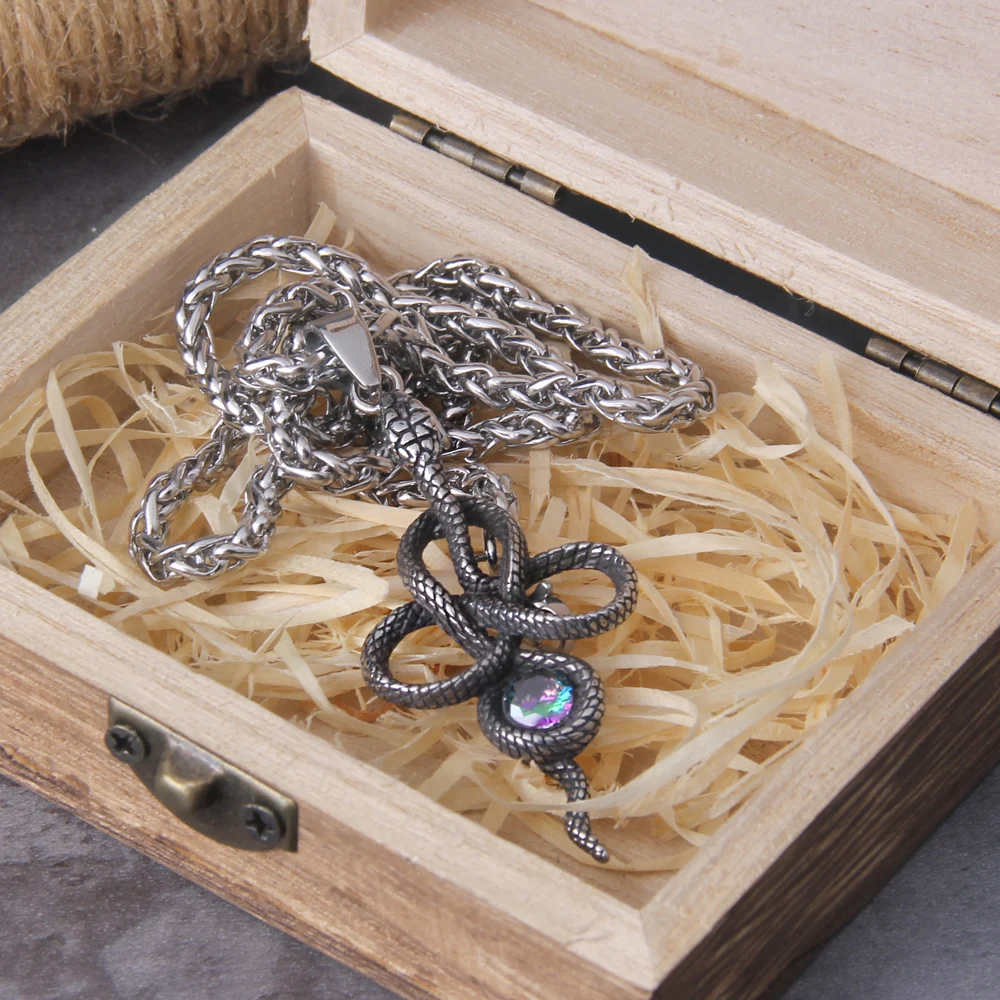 Viper Snake Pendant Necklace – Gothic Serpent Amulet for Women Viper Snake Pendant Necklace – Gothic Serpent Amulet for Women