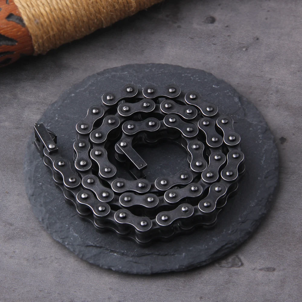 Stainless Steel Motorcycle Chain Bracelet for Men – Heavy Biker Link Wristband Jewelry