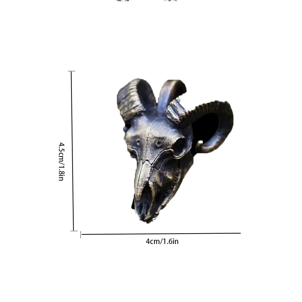 1 Piece of New Simple Trendy Skull Plate Goat Skull Pendant Necklace Punk Retro Men and Women Couple Pendant Jewelry Wholesale 1 Piece of New Simple Trendy Skull Plate Goat Skull Pendant Necklace Punk Retro Men and Women Couple Pendant Jewelry Wholesale