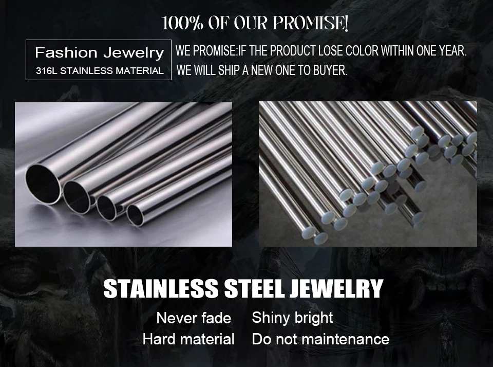 Vintage Classic Saint Michael Angel Pendant Punk Stainless Steel Motorcycle Amulet Angel Necklace Fashion Jewelry Gift Wholesale