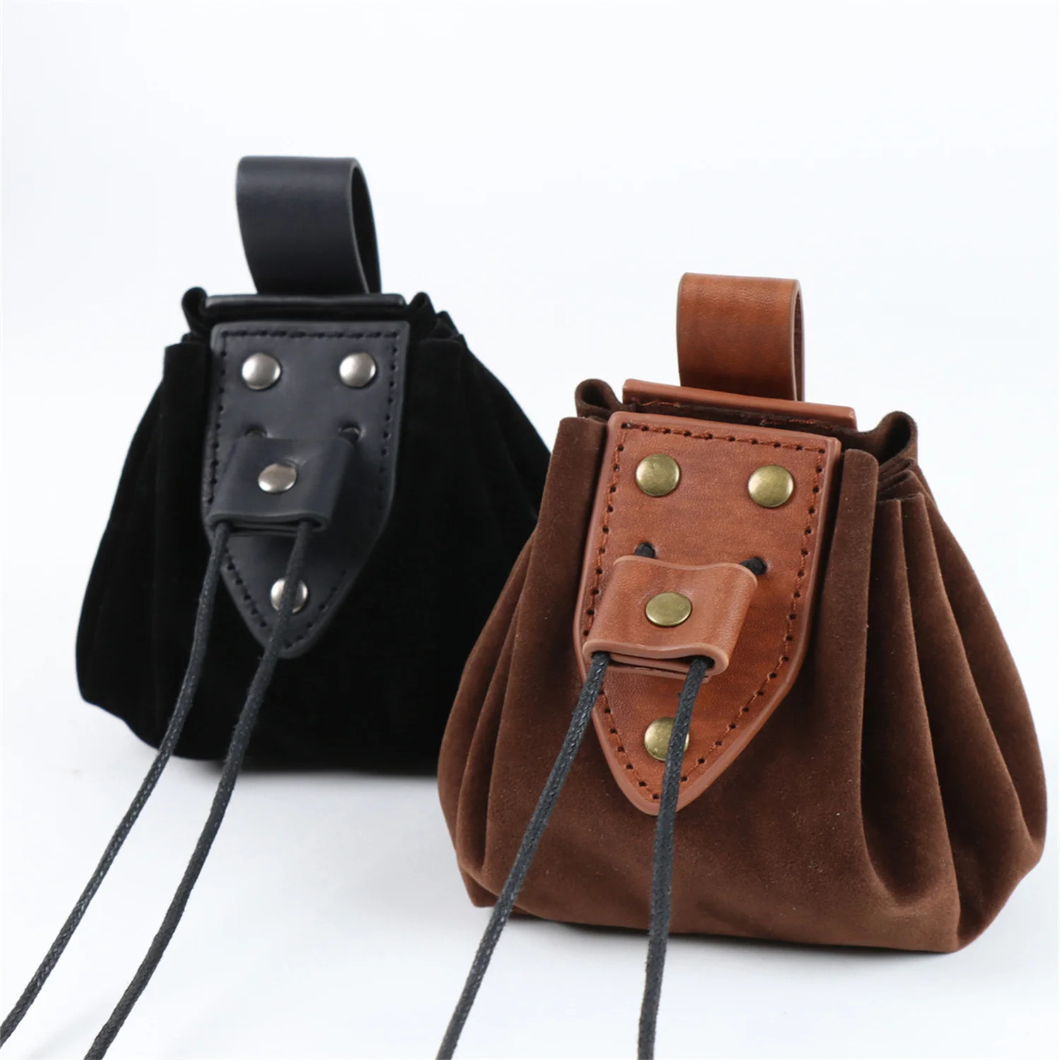 Medieval Retro Waist Bag Viking Style Hanging Belt Coin Purse Knight Fanny Pack Portable Men Women Money Pouch Costume Props